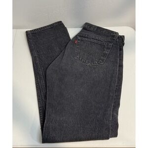 Vintage 90s Levi's 501 Button Fly Women's 32x35 Black